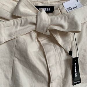Cream Express high-rise shortie shorts